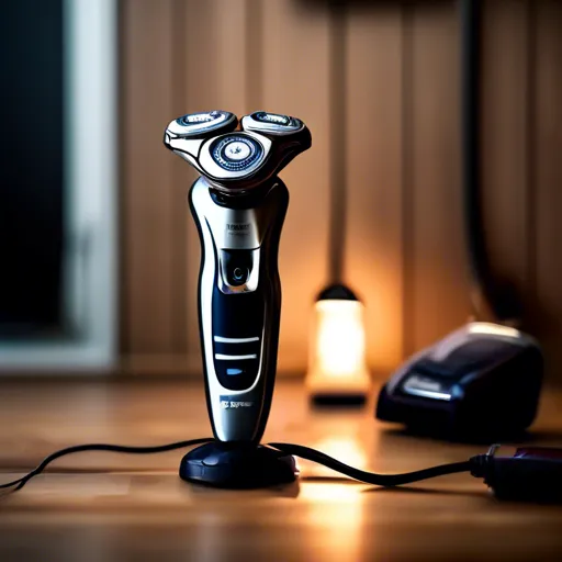 Aparat de ras electric modern cu afișaj LED Aparat de ras electric modern cu lumină LED