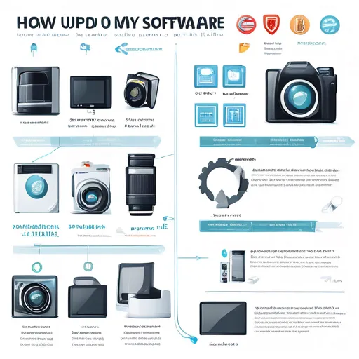 Como atualizo o software da câmera?