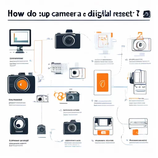 Como ajustar corretamente uma câmera digital após redefinir as configurações?