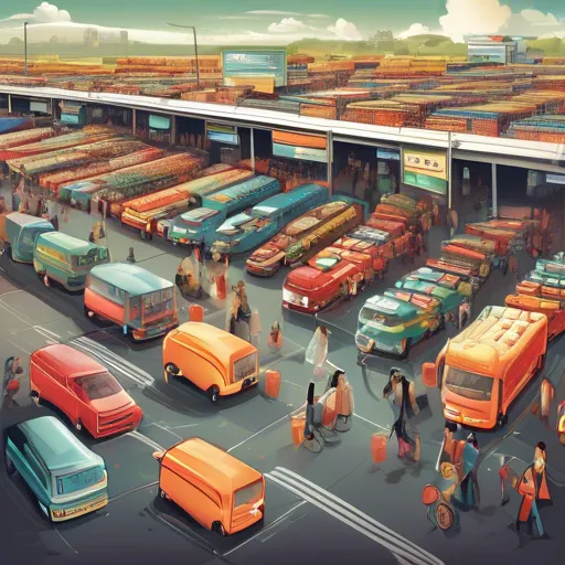 Organizacja dostawy dużej partii produktów do supermarketu.