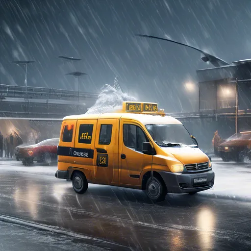 Jak taksówka towarowa radzi sobie w trudnych warunkach pogodowych?