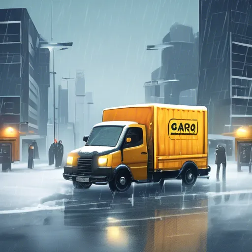 Jak taksówka towarowa radzi sobie w trudnych warunkach pogodowych?