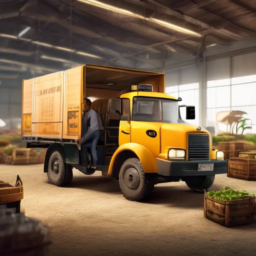 Cargo taxi for transporting agricultural machinery across Ukraine.