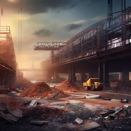 Jak skutecznie usuwać gruz budowlany z dużych obiektów przemysłowych