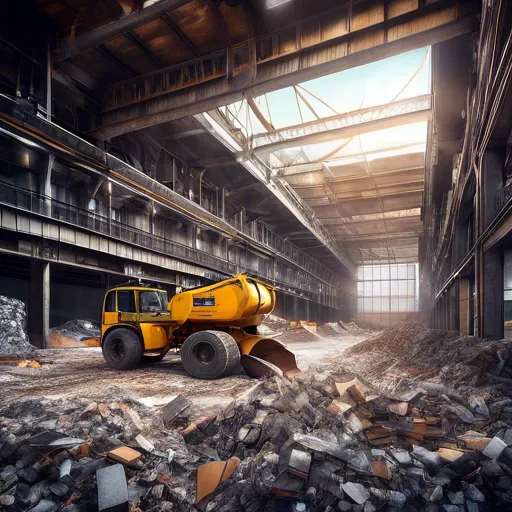 Jak skutecznie usuwać gruz budowlany z dużych obiektów przemysłowych