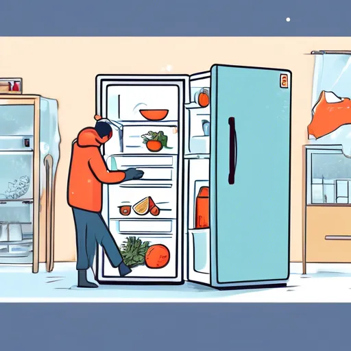 Prawidłowe rozmrażanie lodówki przed transportem.