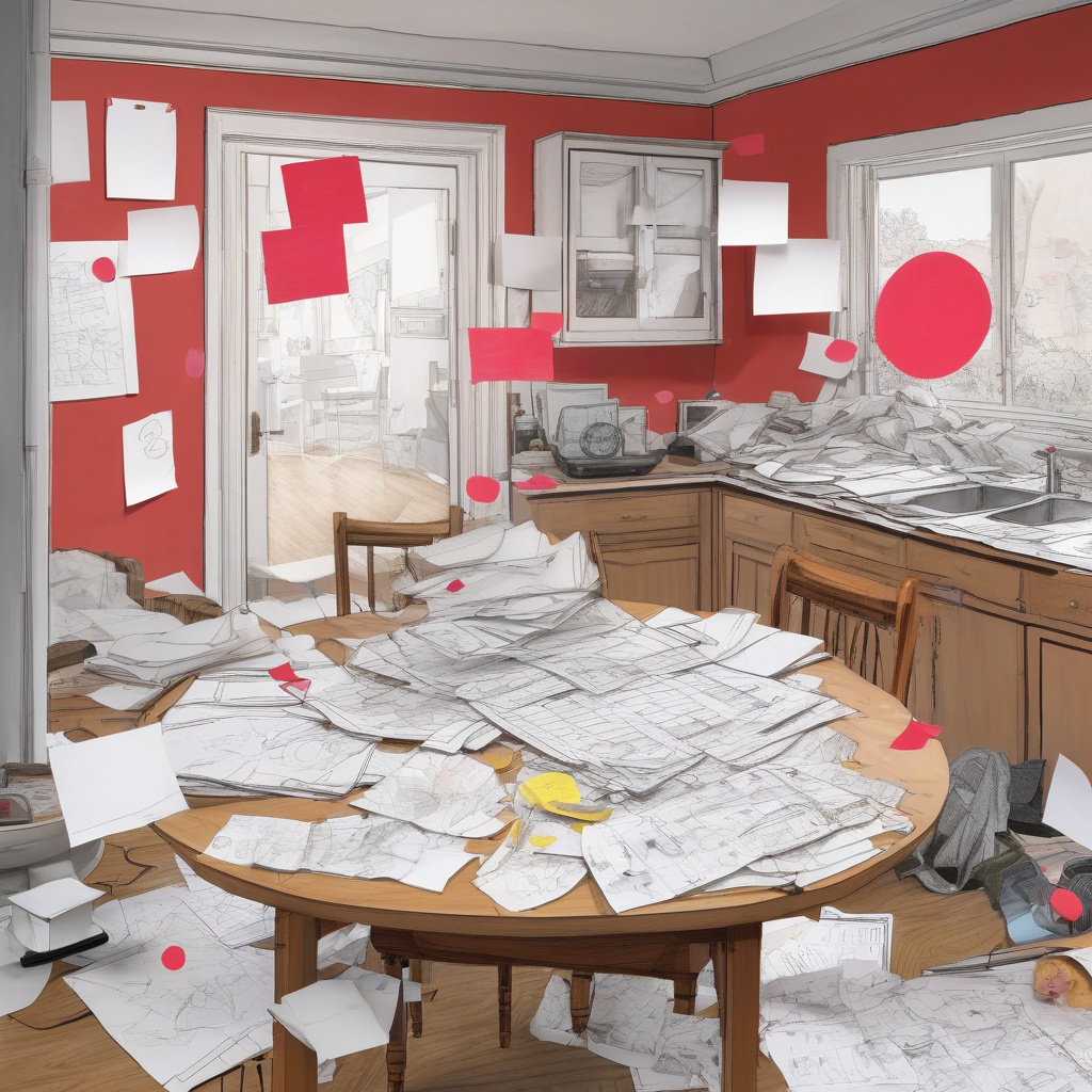 Blueprint planning for home renovations