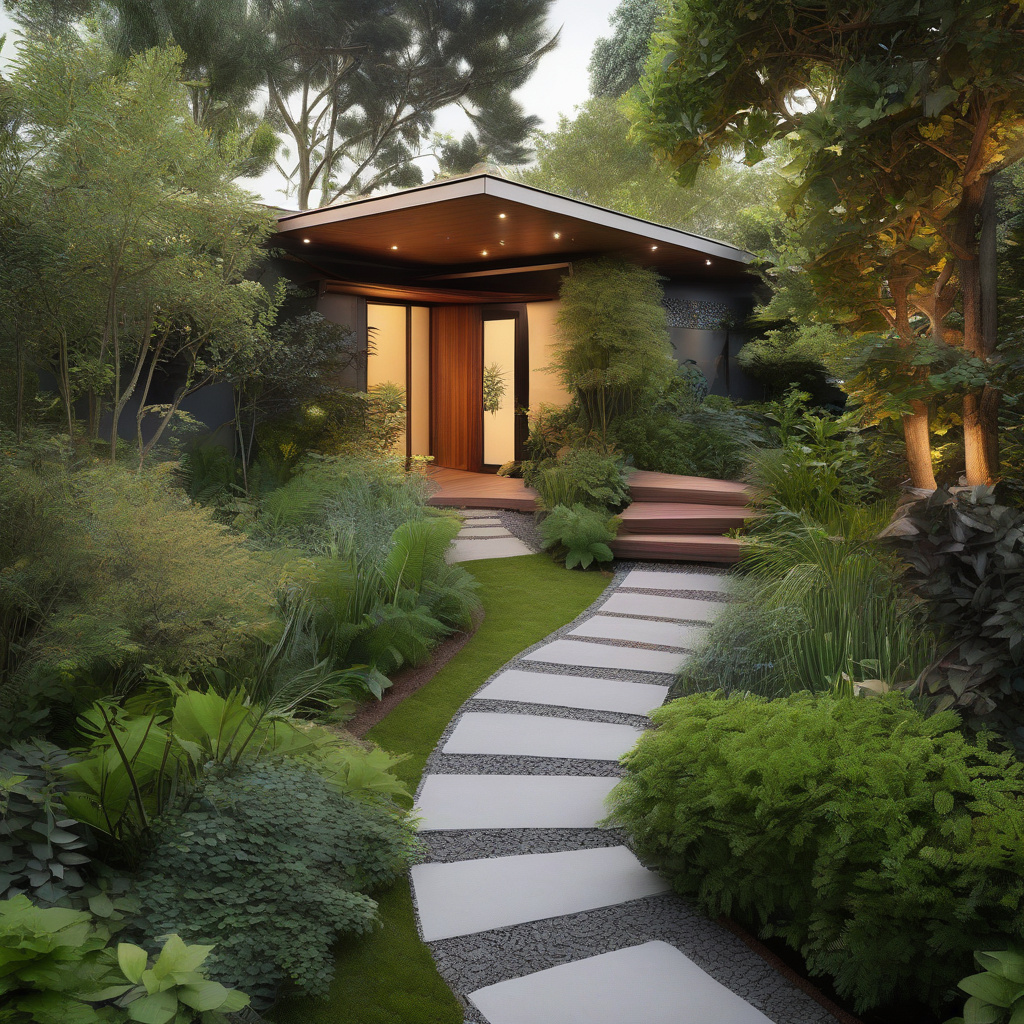 garden path for ADU entrance garden path for ADU entrance