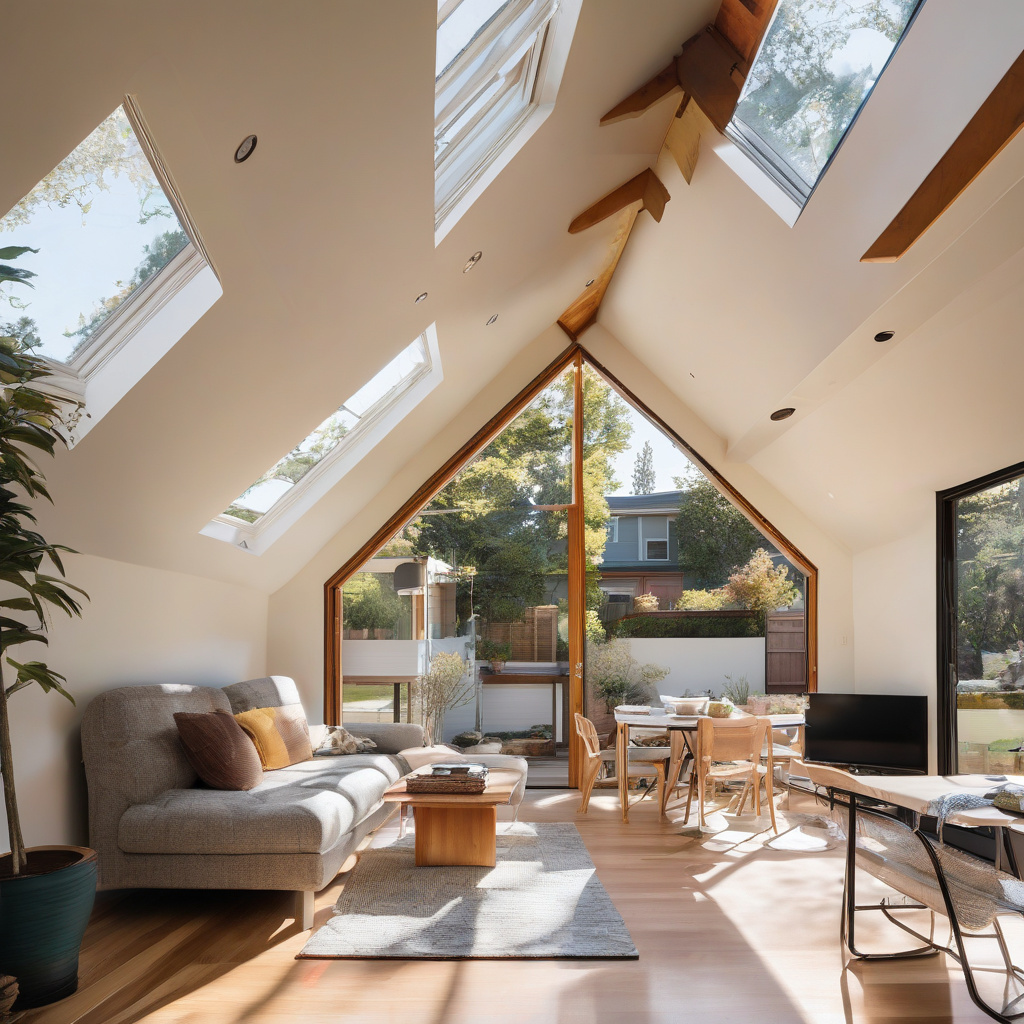 Natural light illuminating ADU space