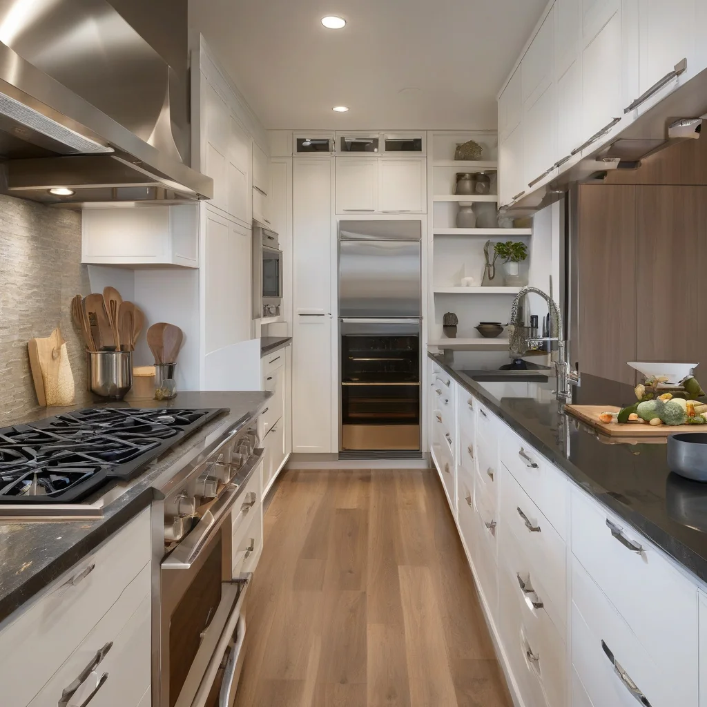 Measured interior before finalizing a compact kitchen arrangement