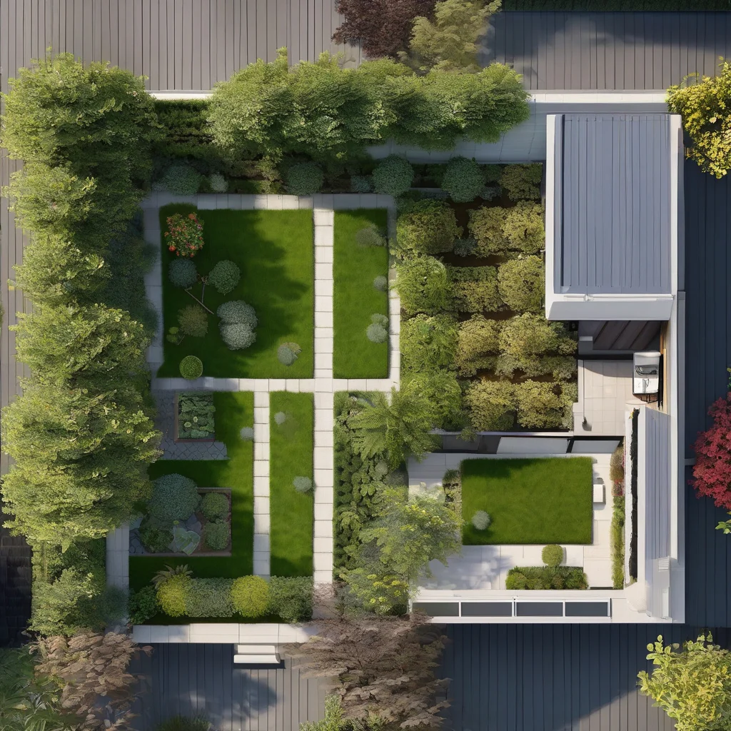 Hillside ADU layout with separated outdoor circulation