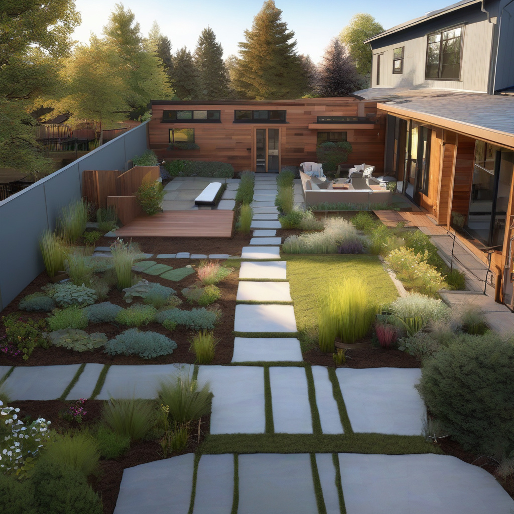 Modern garden design for privacy