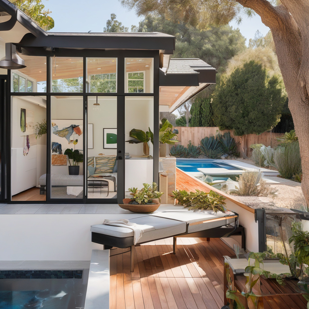 Pool house exterior awaiting conversion