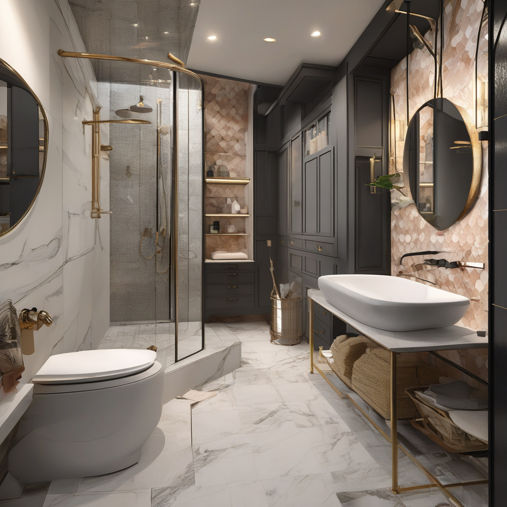 Quartz bathroom tiles in LA