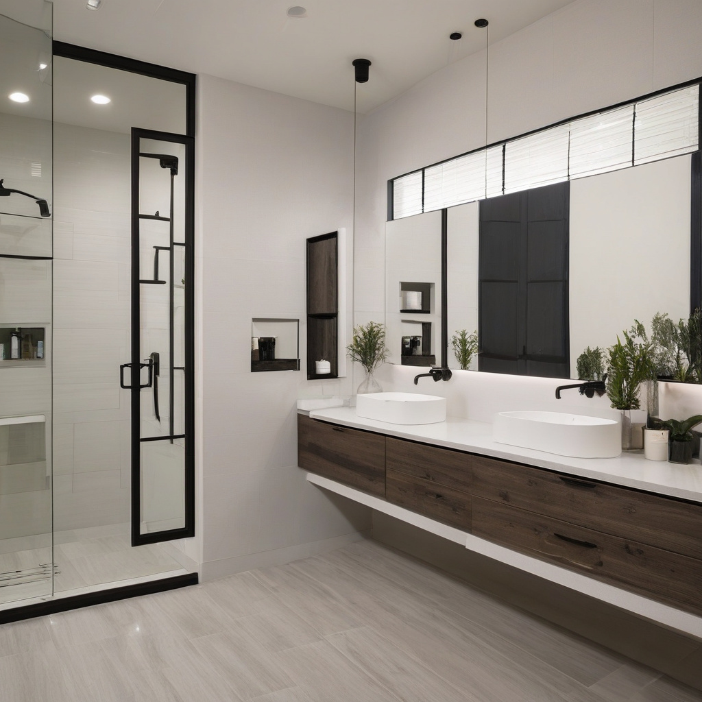 Open layout bathroom Los Angeles