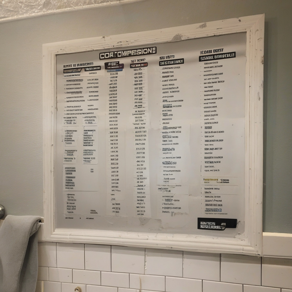 Bathroom renovation planning checklist