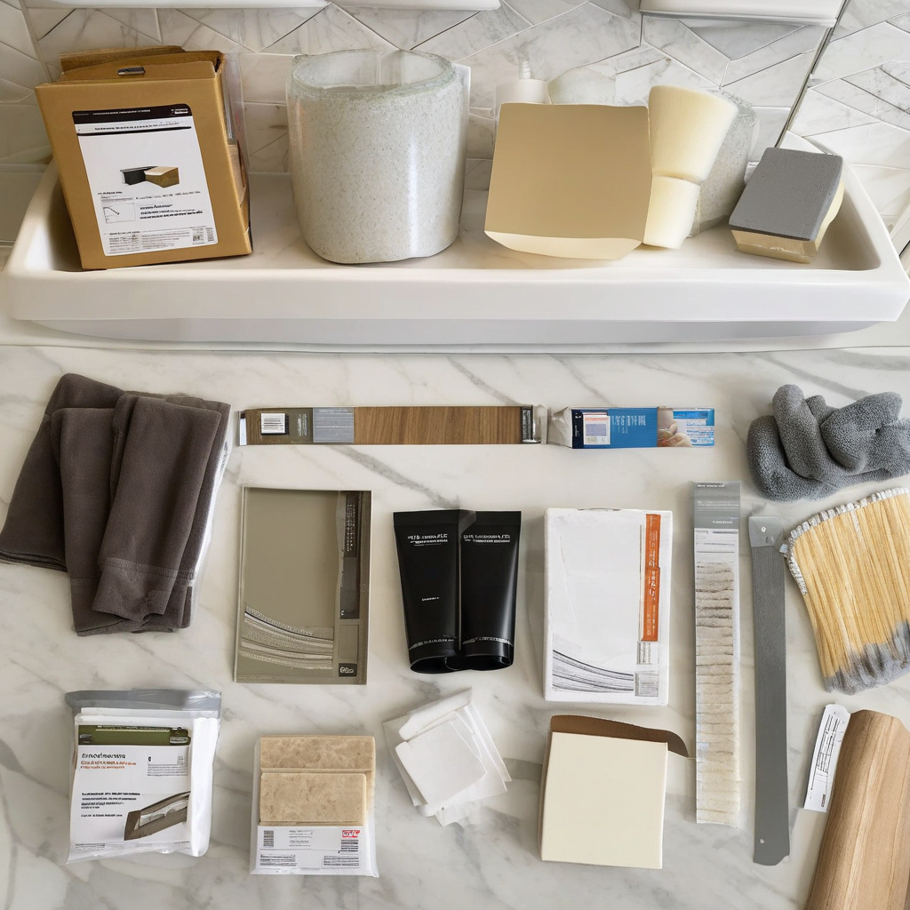 Stylish bathroom vanity installation