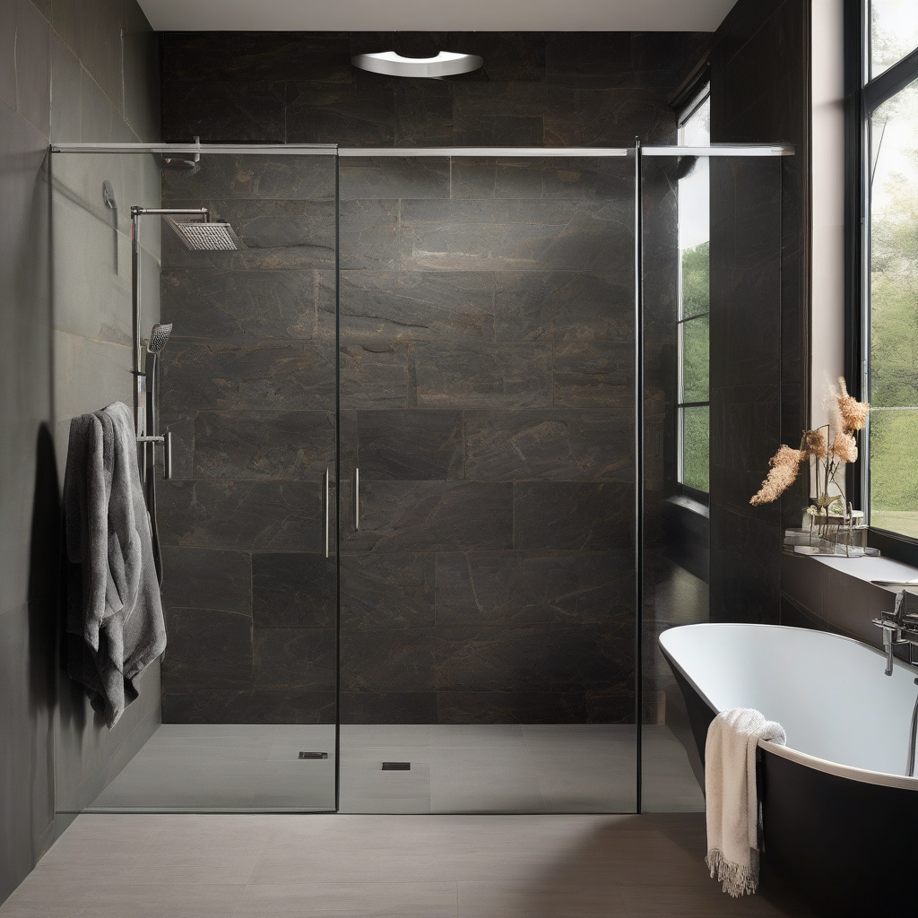 modern shower renovation