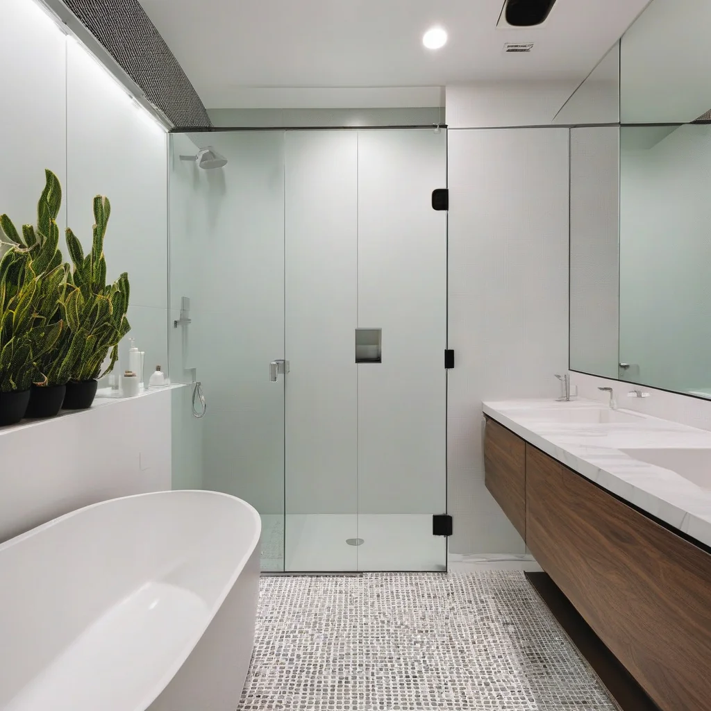 Technologically upgraded bathroom features