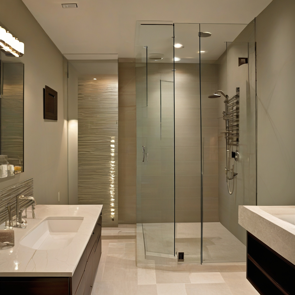 Luxurious bathroom fixtures