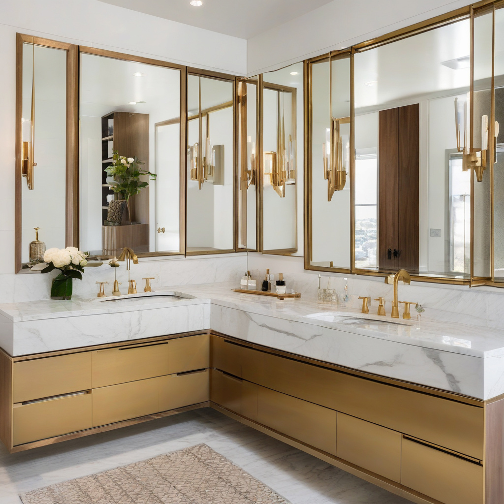 Bathroom lighting layers