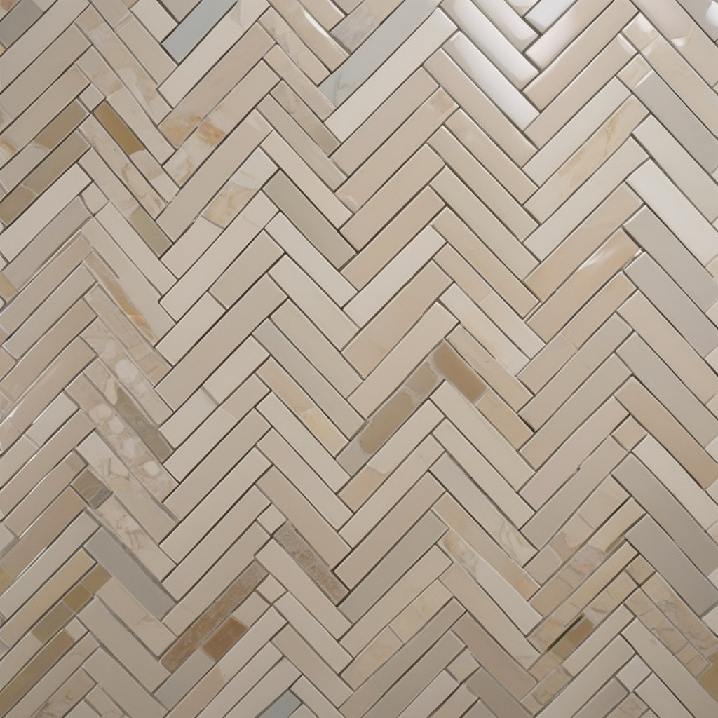 Bold bathroom tile pattern