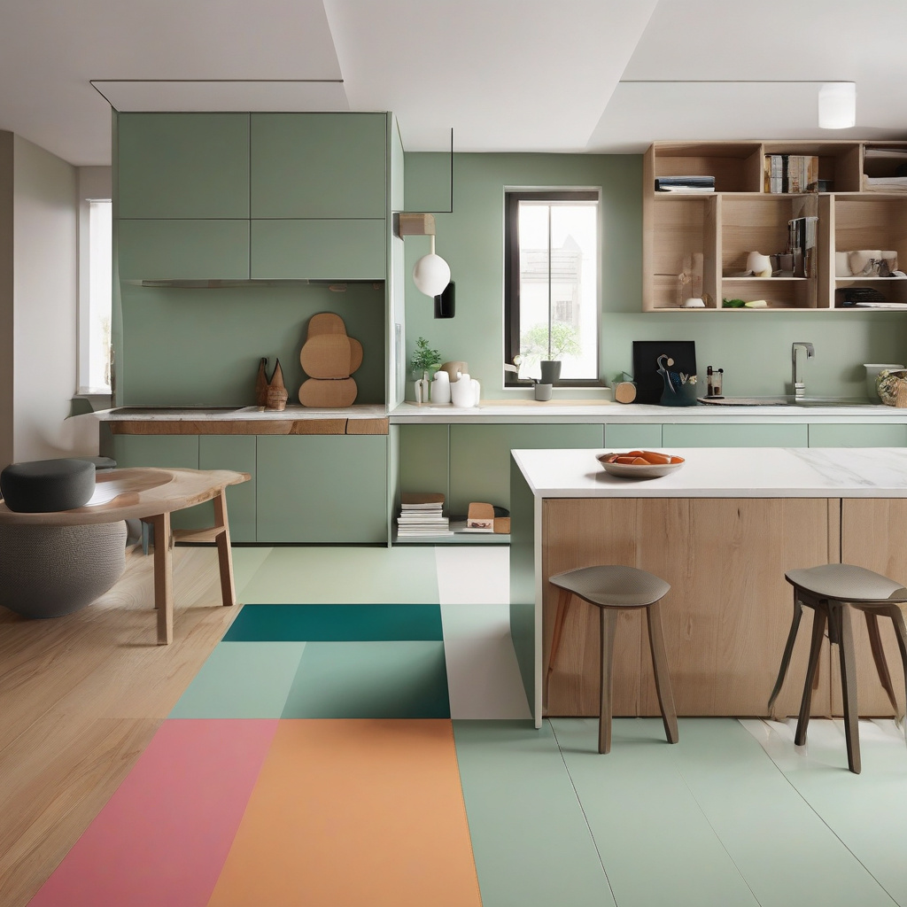 Bright bathroom with natural light