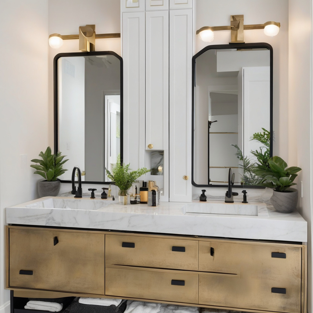 Stylish bathroom fixture choices
