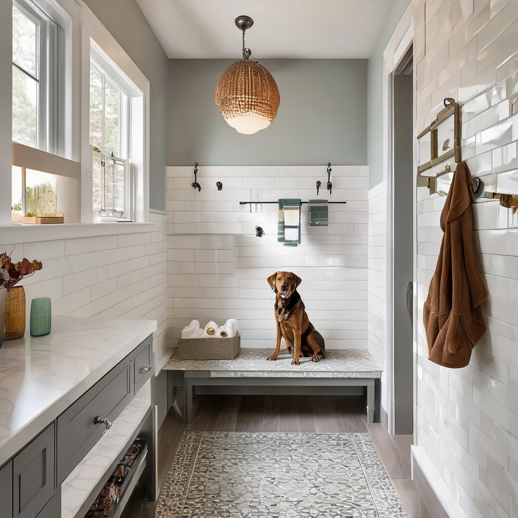 Dog washing station integration