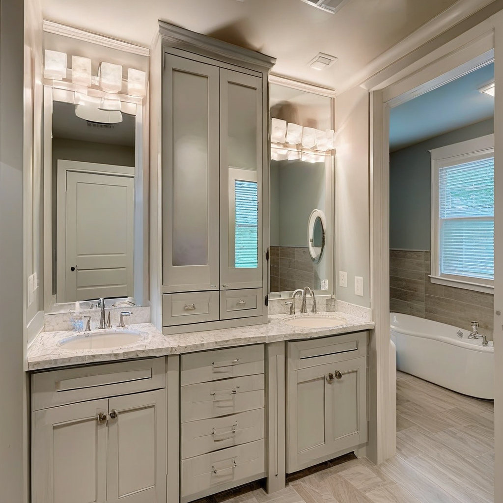 jack and jill bathroom layout