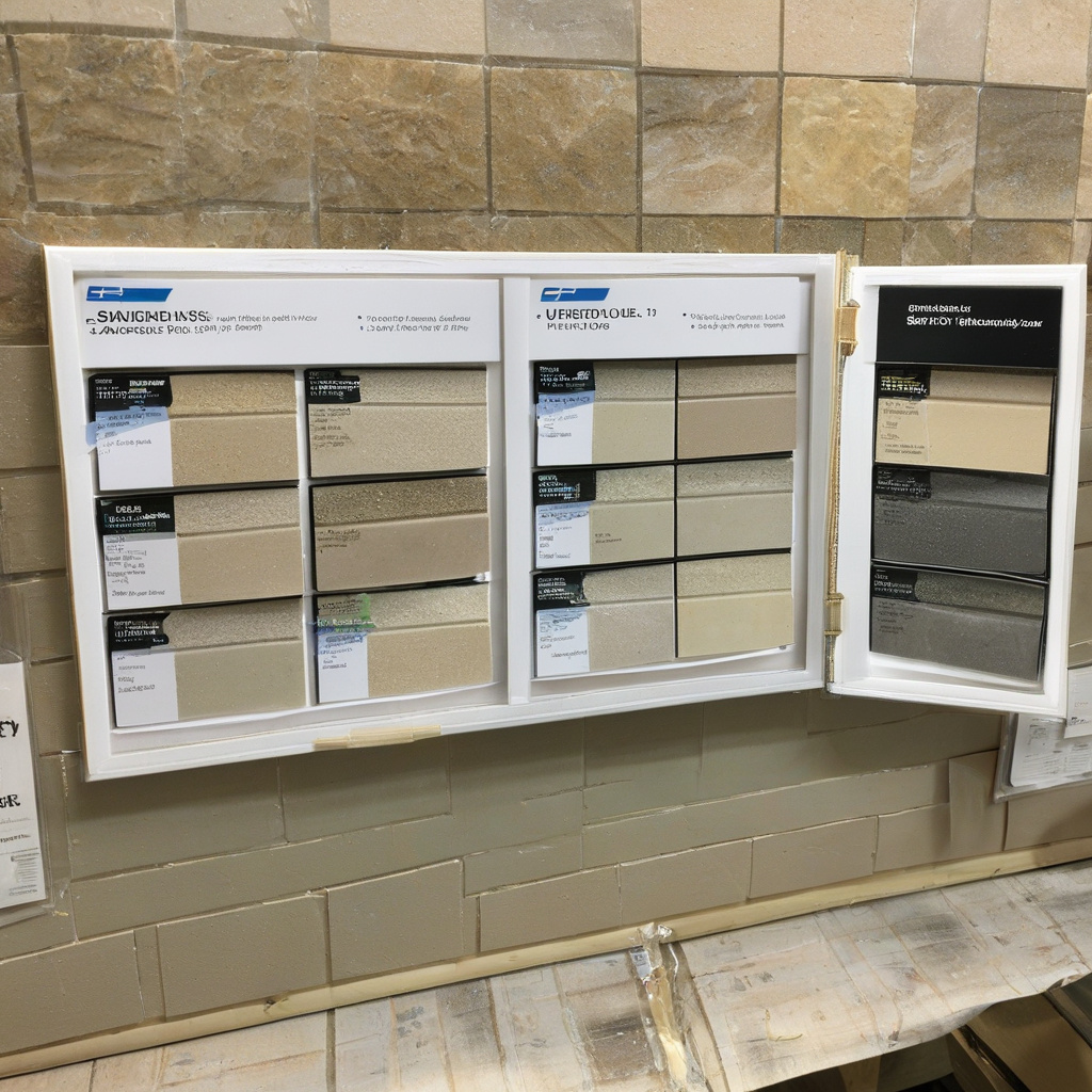 tiles being installed in a bathroom renovation