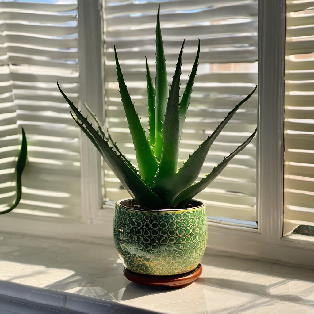 Cozy bathroom with greenery