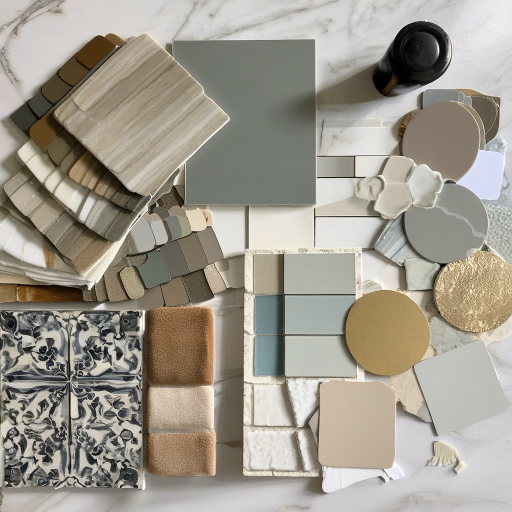bathroom renovation planning concept