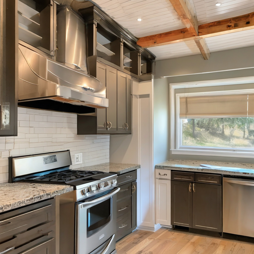 Modern kitchen with sleek appliances