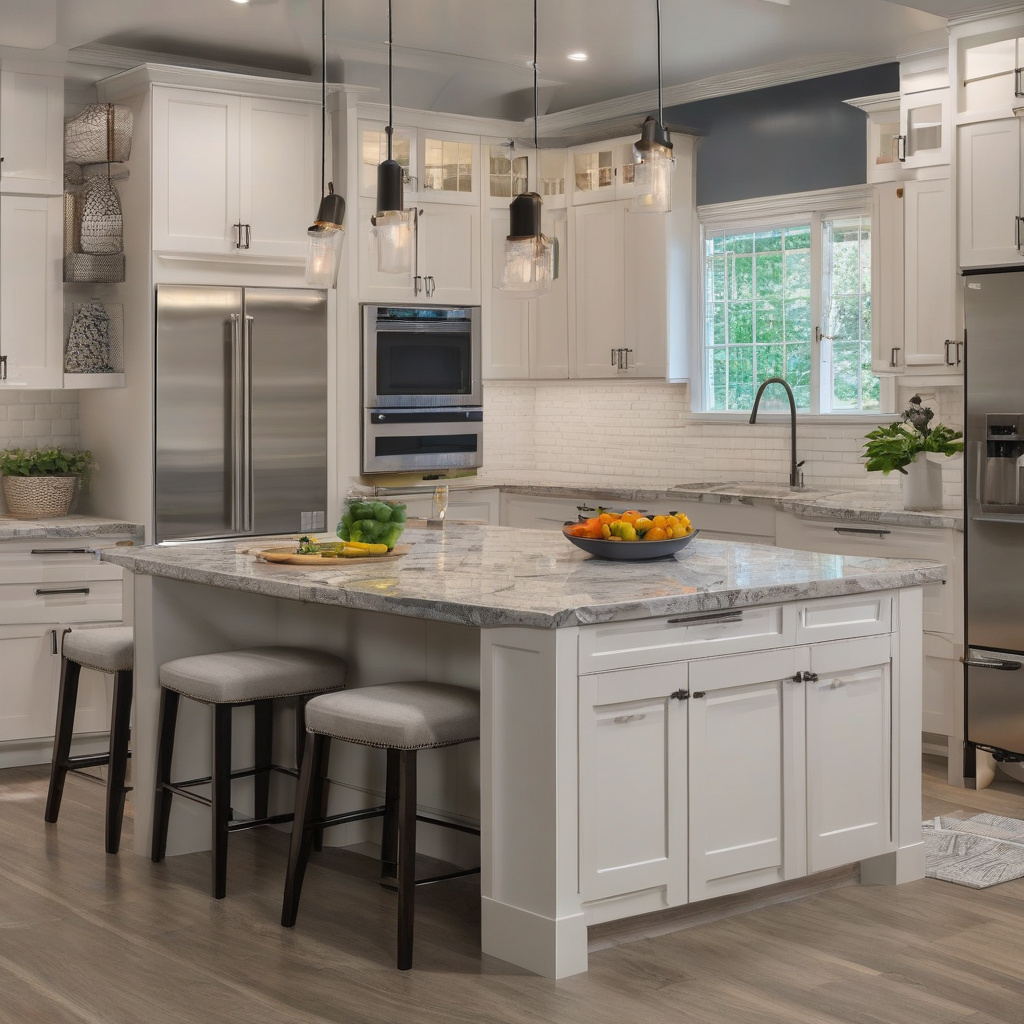 Open kitchen layout design