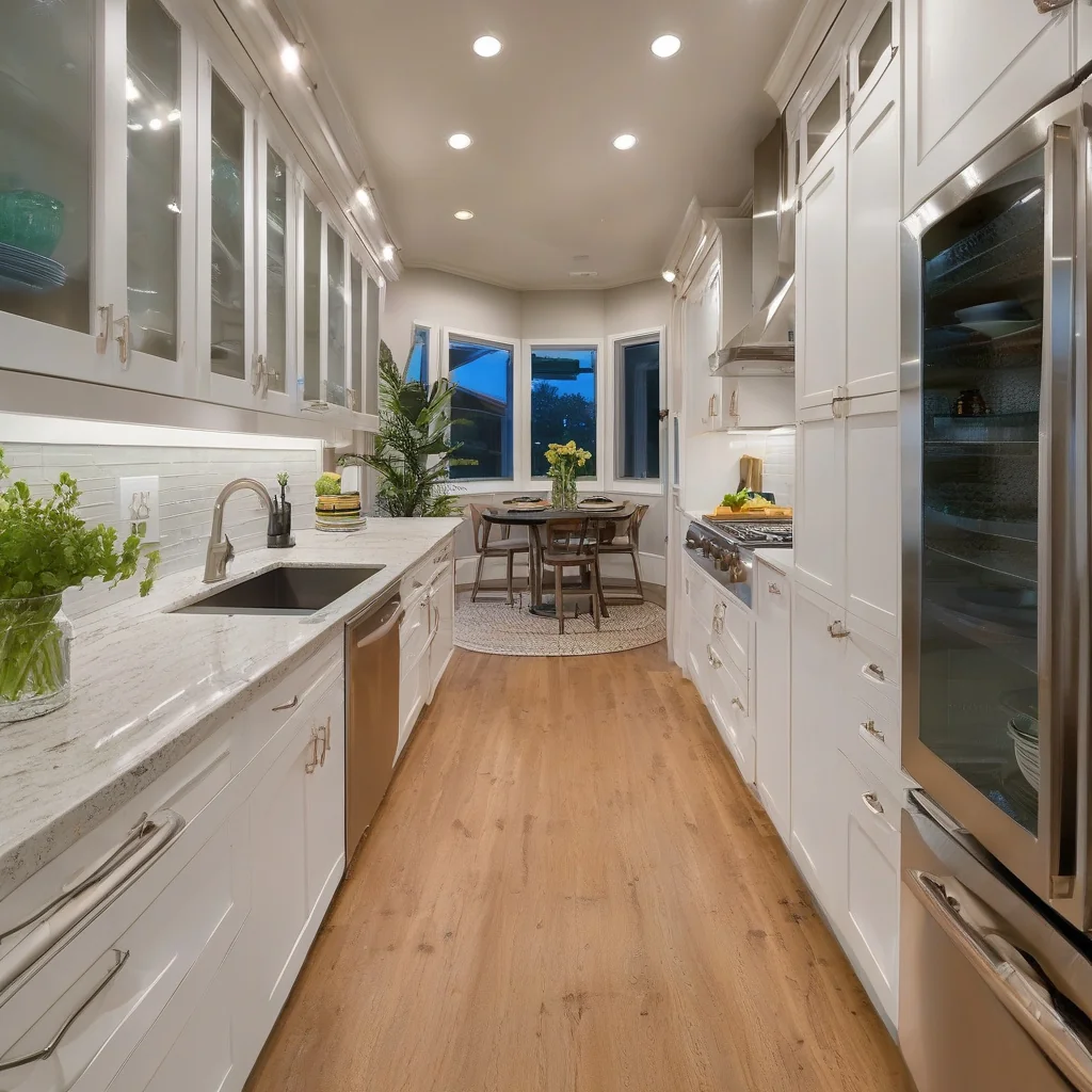 A continuous backsplash supports visual length and easy maintenance Simple backsplash extending along a narrow galley kitchen
