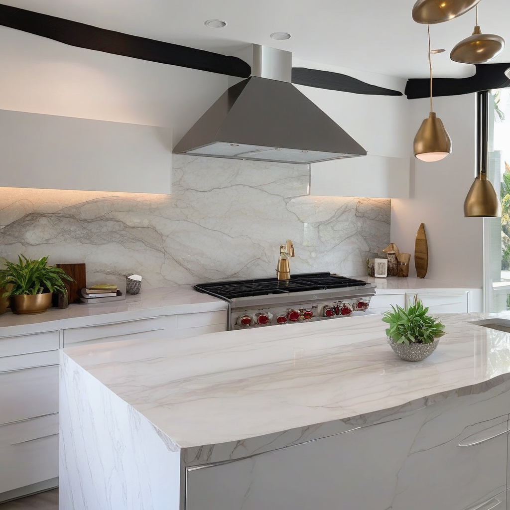 Innovative material backsplash Innovative material backsplash