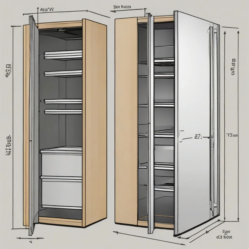 finished kitchen storage zone after pantry planning