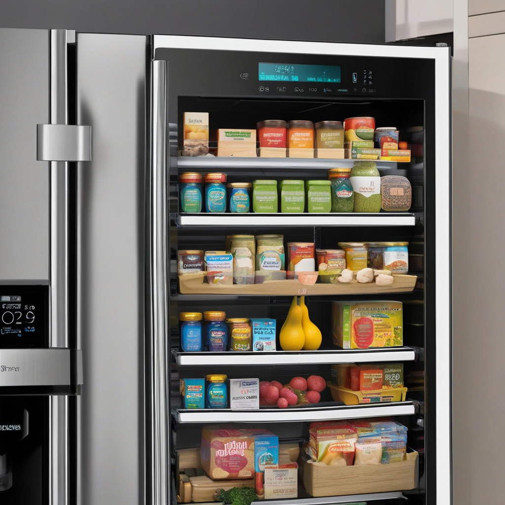 Modern kitchen with smart appliances