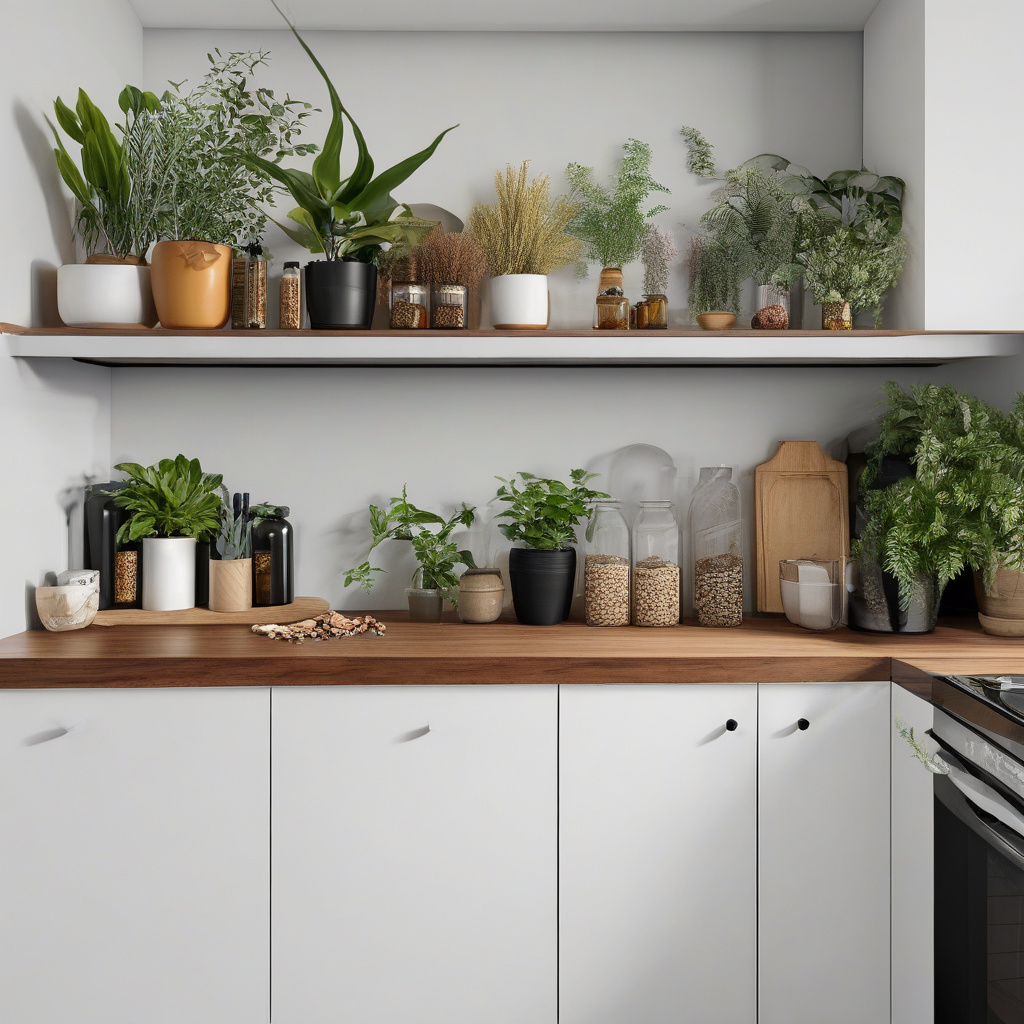 classic upper cabinets in kitchen