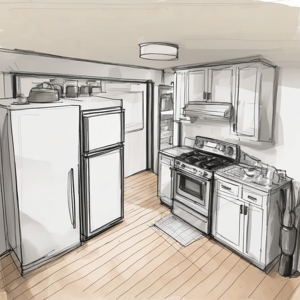 Efficient kitchen renovation layout