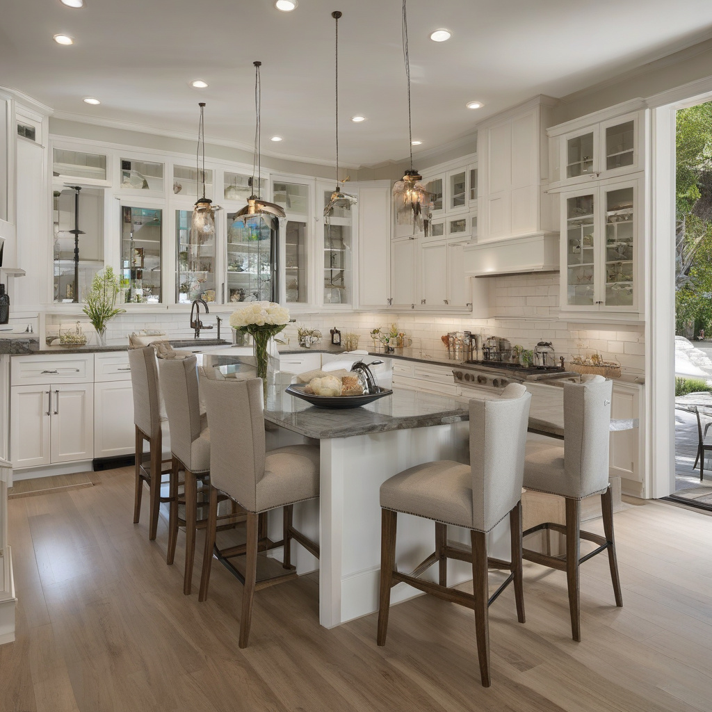 Inviting kitchen dining space with aesthetic design