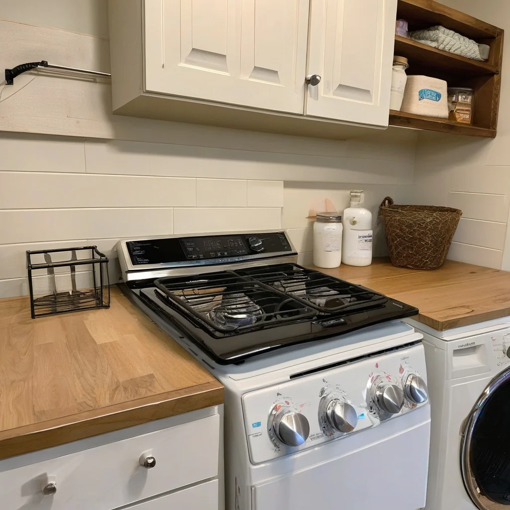 Organizing food storage and meal preparation during renovation Temporary household kitchen arranged outside the remodeling area