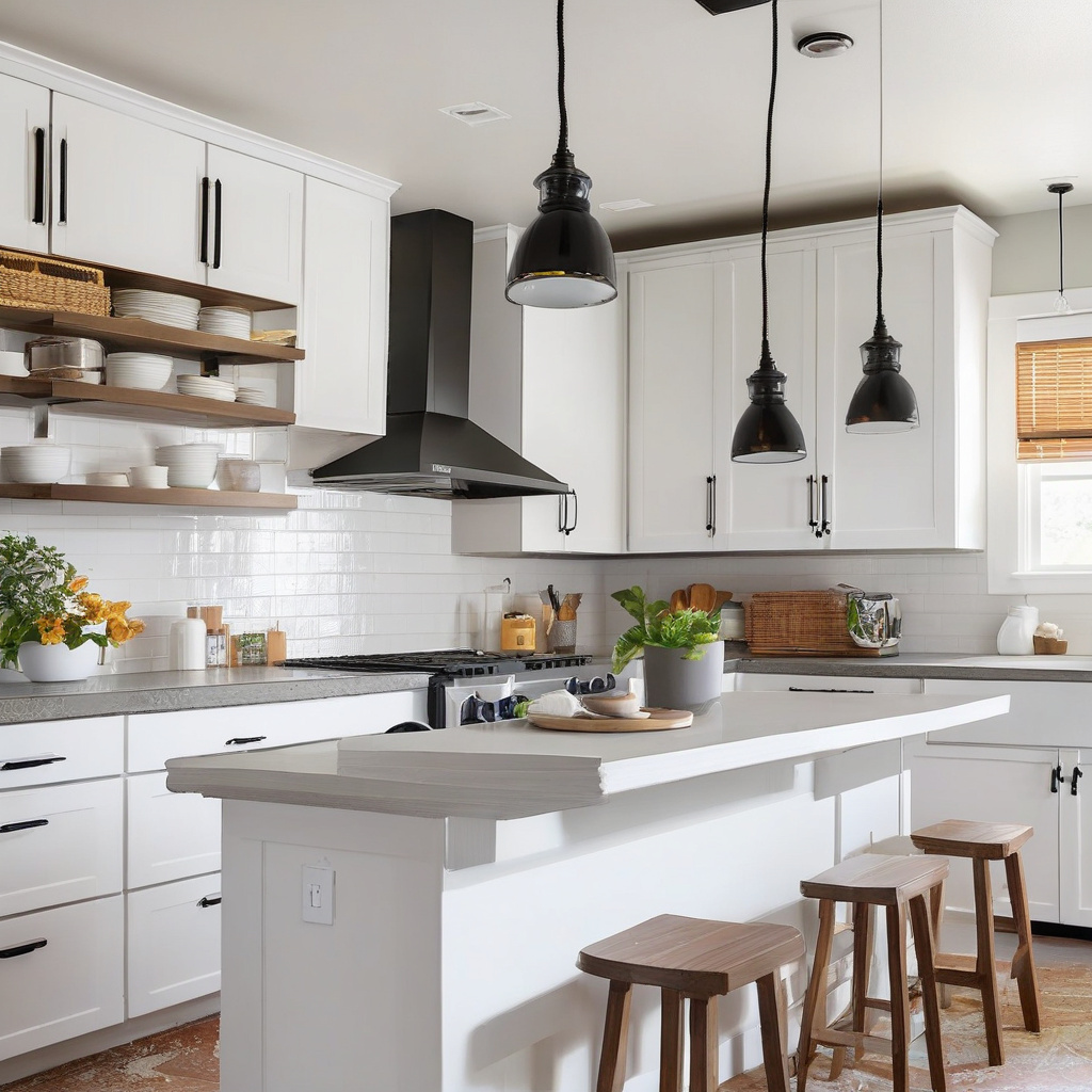 elegant kitchen with durable stone countertops