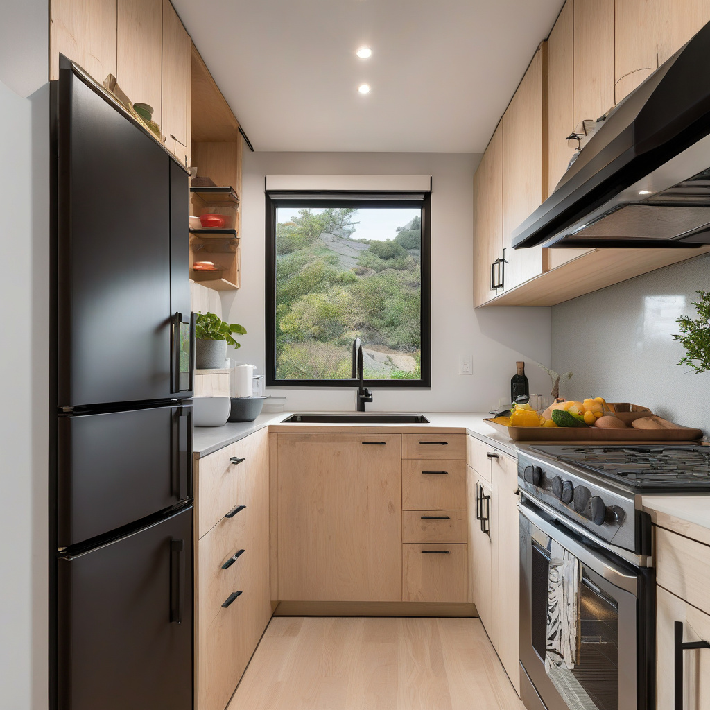 compact kitchen layout