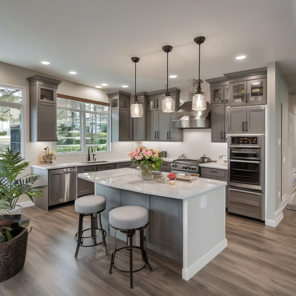 modern open kitchen renovation