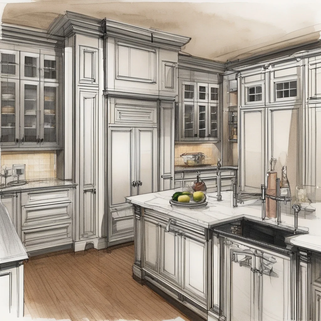 Renovation interior where cabinet material choices are being compared