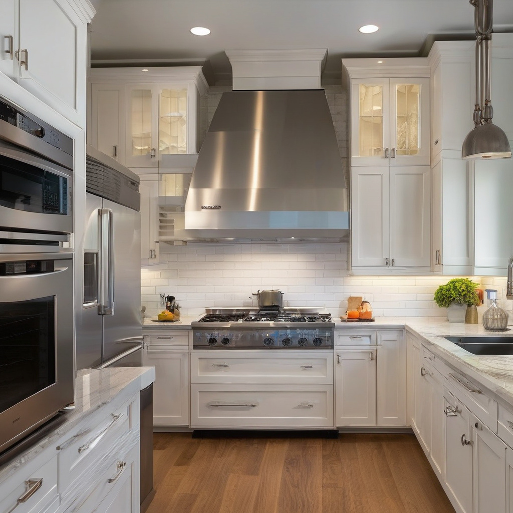 kitchen remodel with ambient lighting