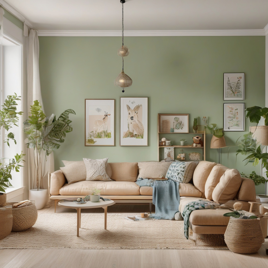 low-VOC paint application in an LA home