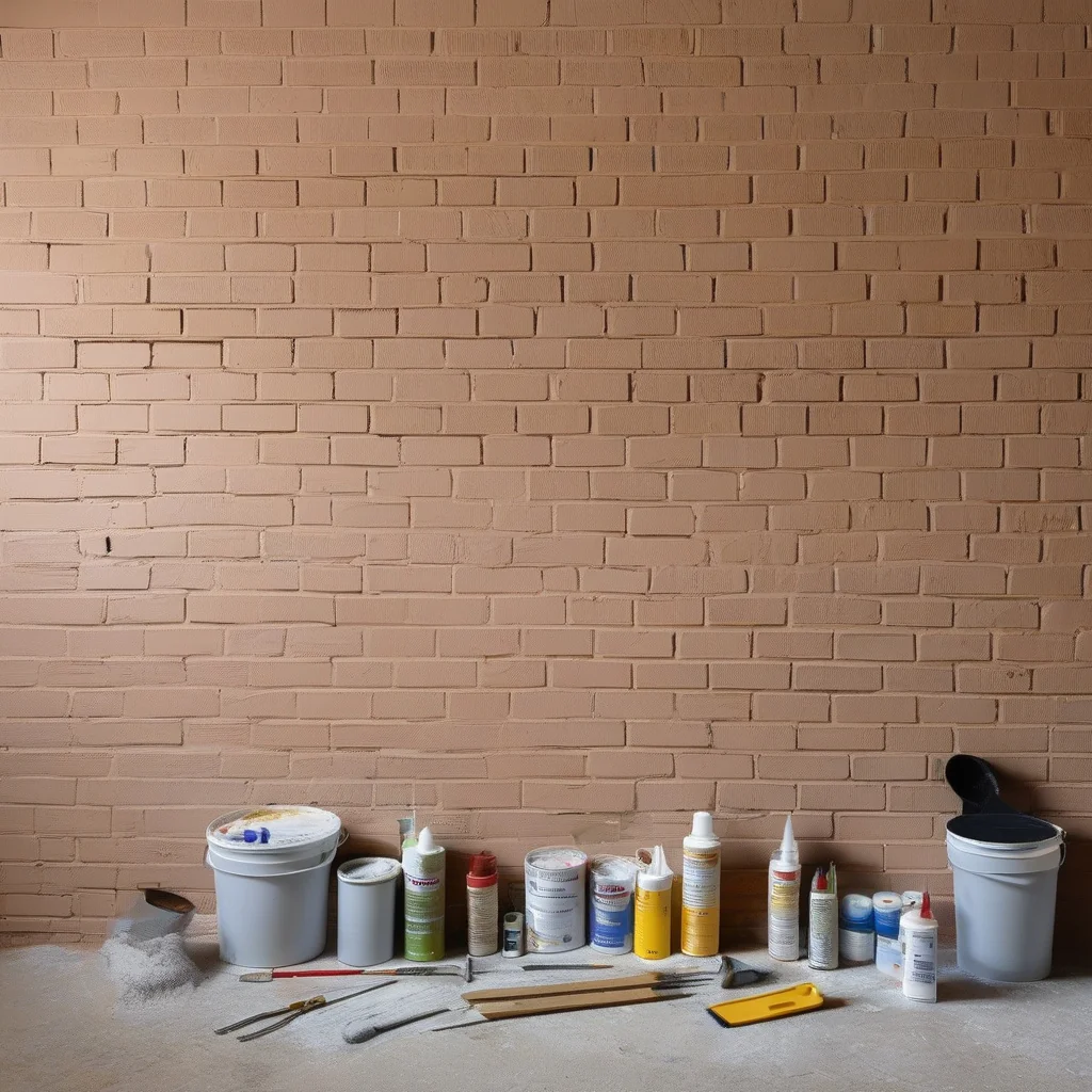 Painted brick and stucco exterior on a Los Angeles residence